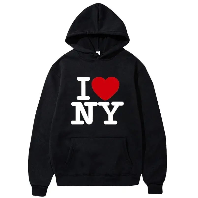 Street Fashion New York - Eu amo nova york estampado moletons