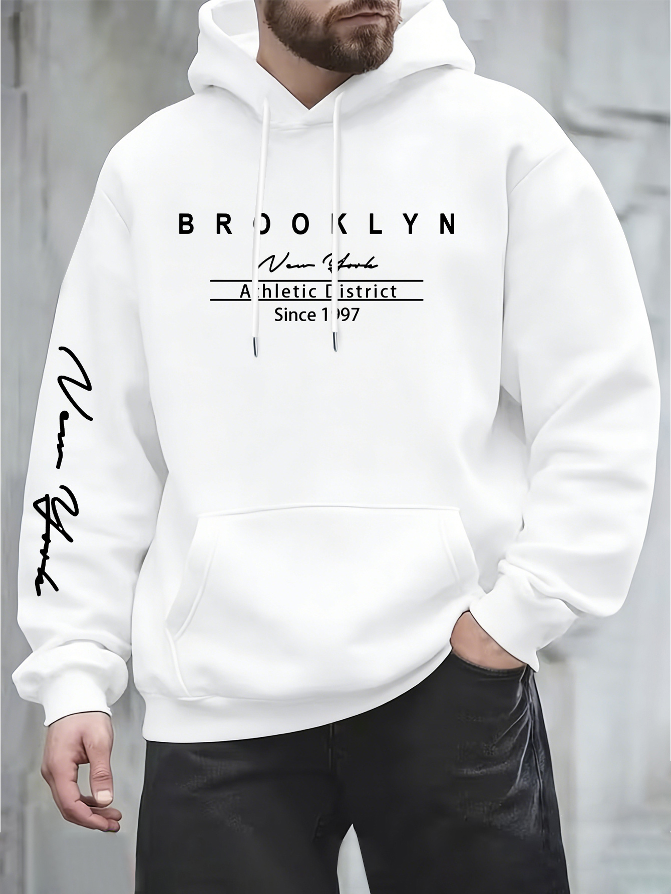 Street Fashion New York - Moletom masculino de moda urbana nas