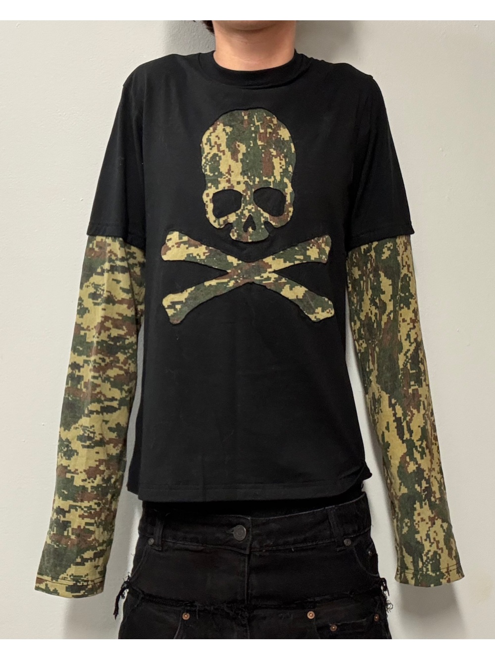 Street Fashion China - 2026 novo esqueleto de camuflagem retro