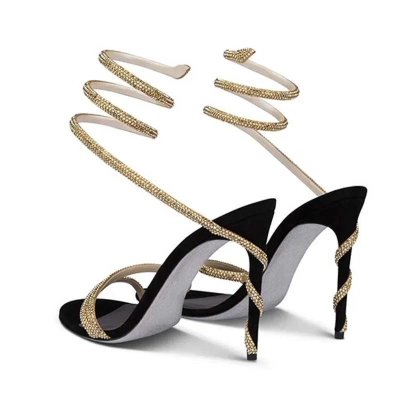 Street Fashion Shoes - Eilyken moda cristal stiletto salto alto