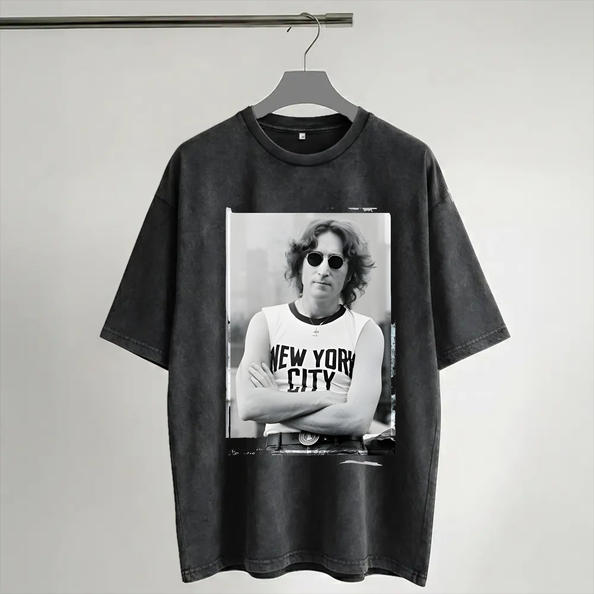Street Fashion New York - Camiseta Harajuku Lavada John Lennon 1972