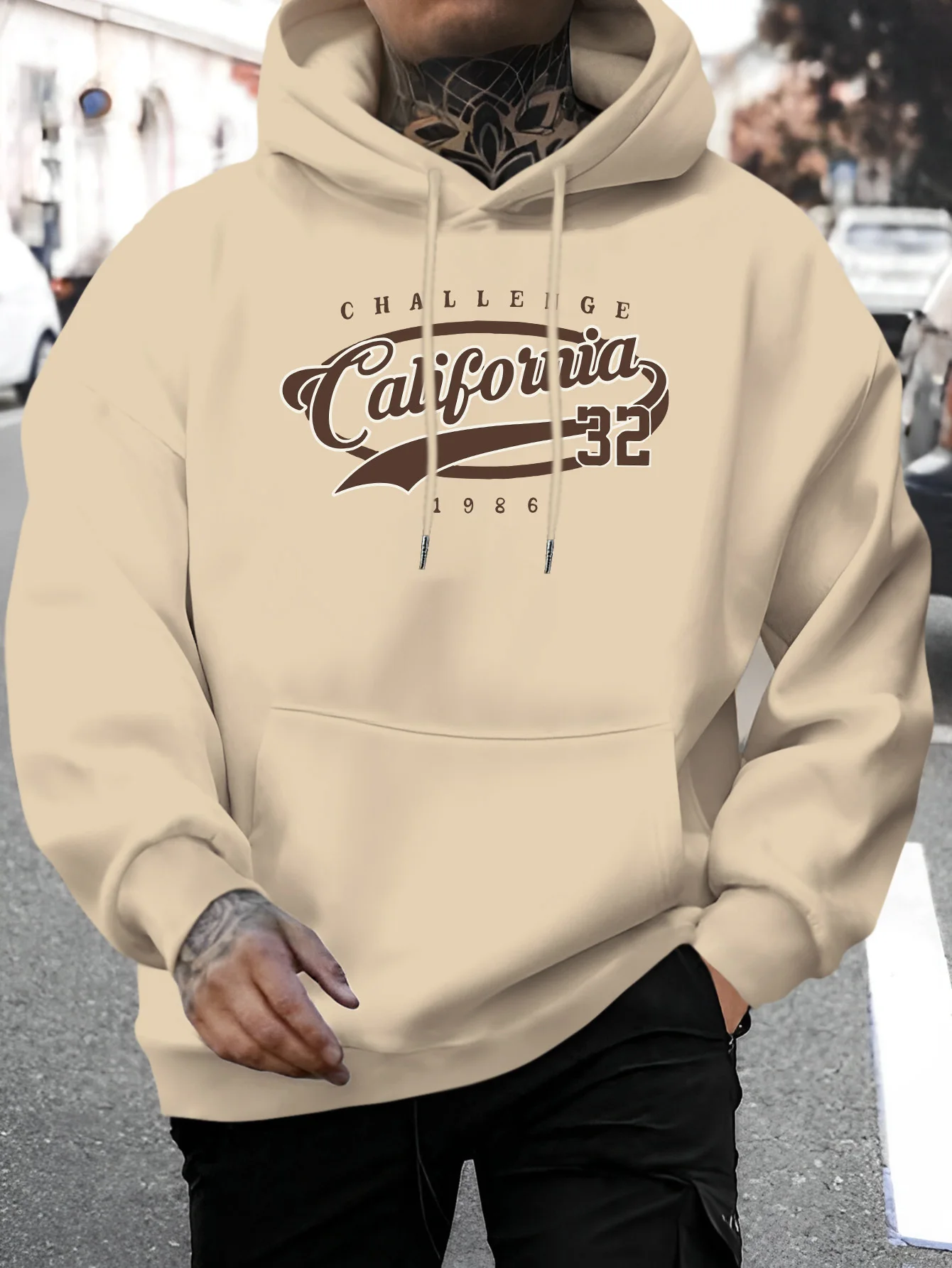 Street Fashion California - Moletom com Capuz Masculino Estilo Retro