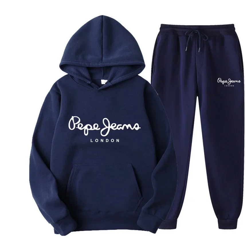 Street Fashion Female - Conjunto de Moletom Estampado para Homens