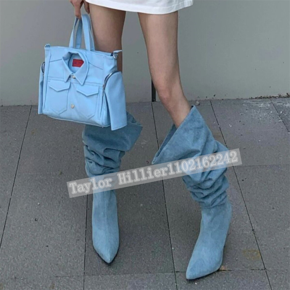 Street Fashion Runway - Botas Femininas de Salto Agulha com