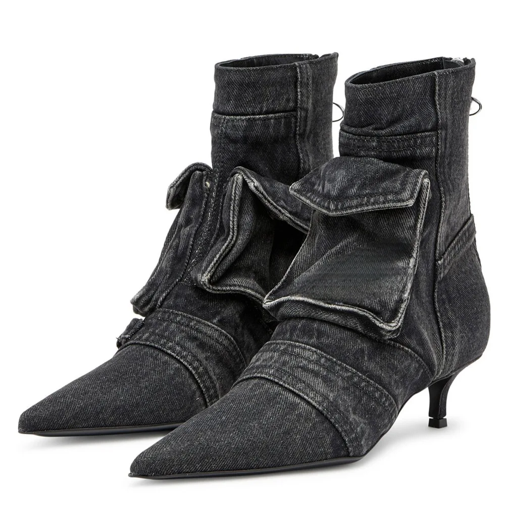 Parade Fashion Street - Para mujer sapatos femininos lavados denim