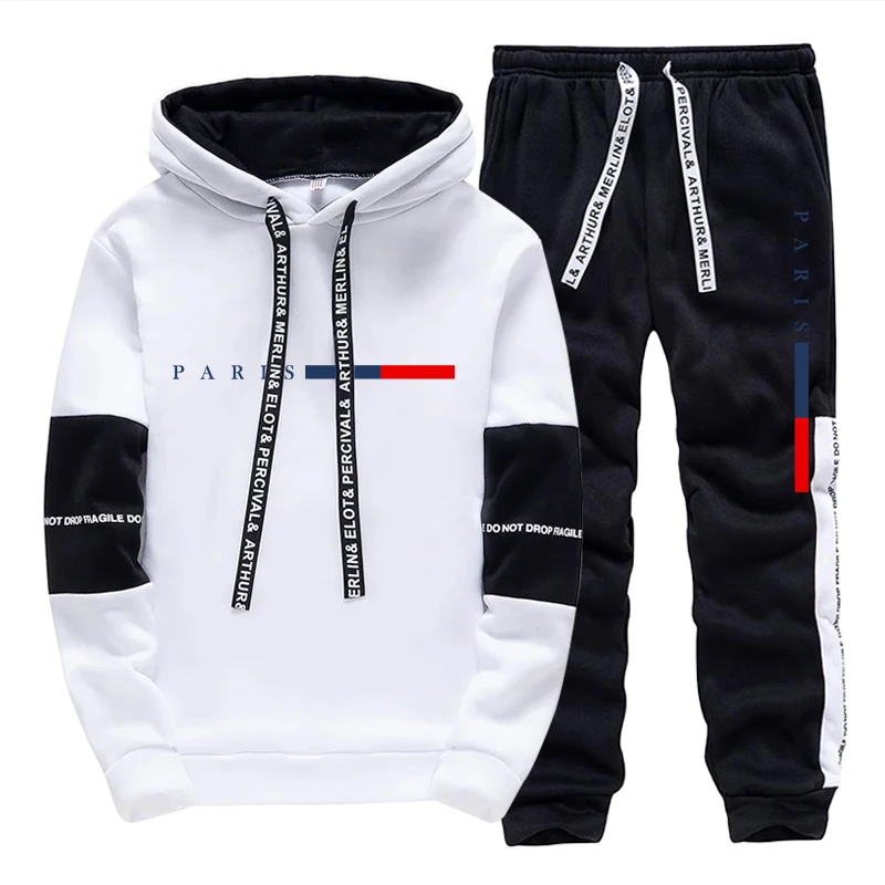 Street Fashion China - Conjunto Masculino/ Moletom com Capuz/ Calças