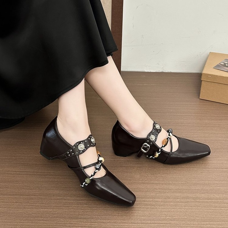 Novos Sapatos Retro Mary Jane  - Street Fashion Shoes avaliação e preço