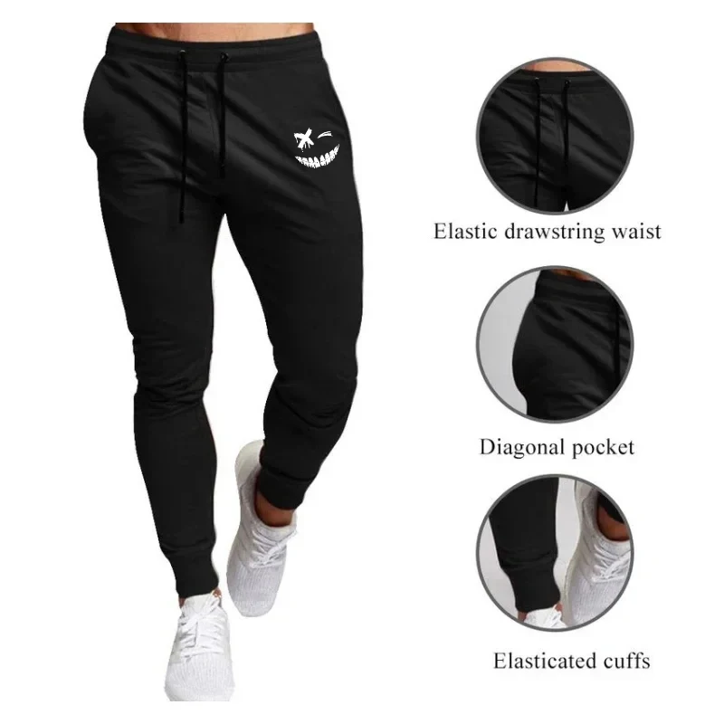 Anime smiley face impresso cal - Running Pant Jogger avaliação e preço