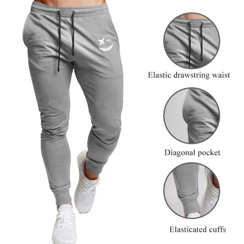 Anime smiley face impresso cal - Running Pant Jogger avaliação e preço
