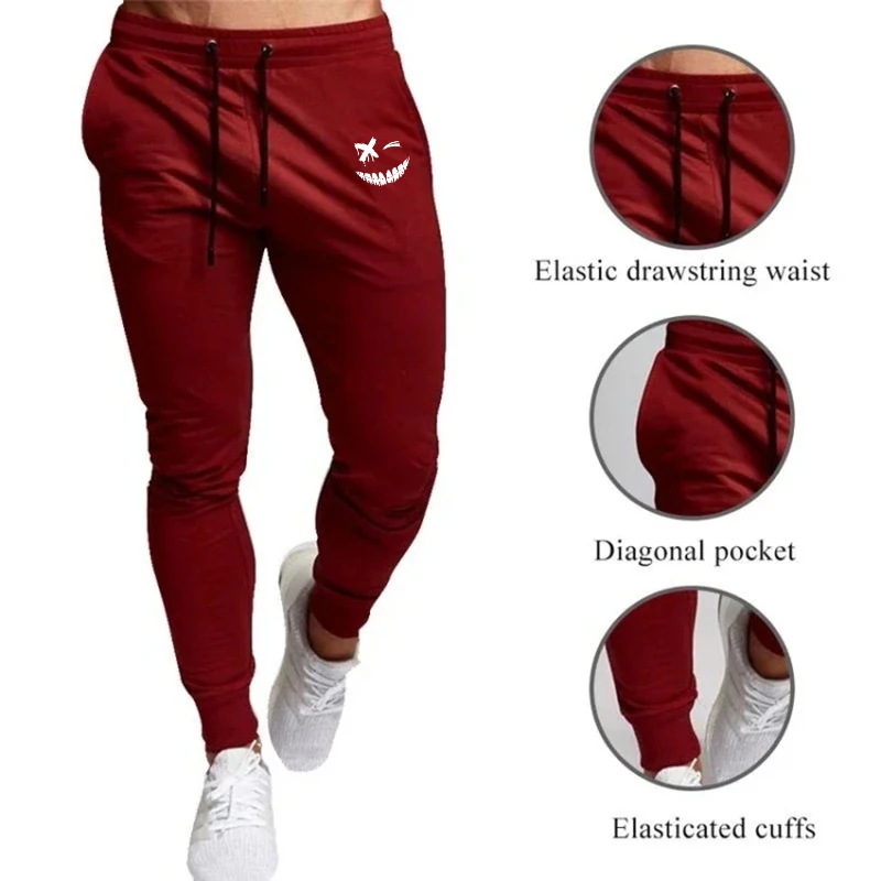 Anime smiley face impresso cal - Running Pant Jogger avaliação e preço