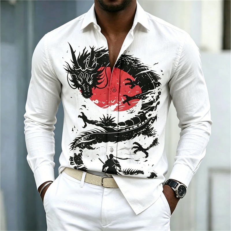 Camisa Masculina Nova 2026 Bra - Street Fashion China avaliação e preço