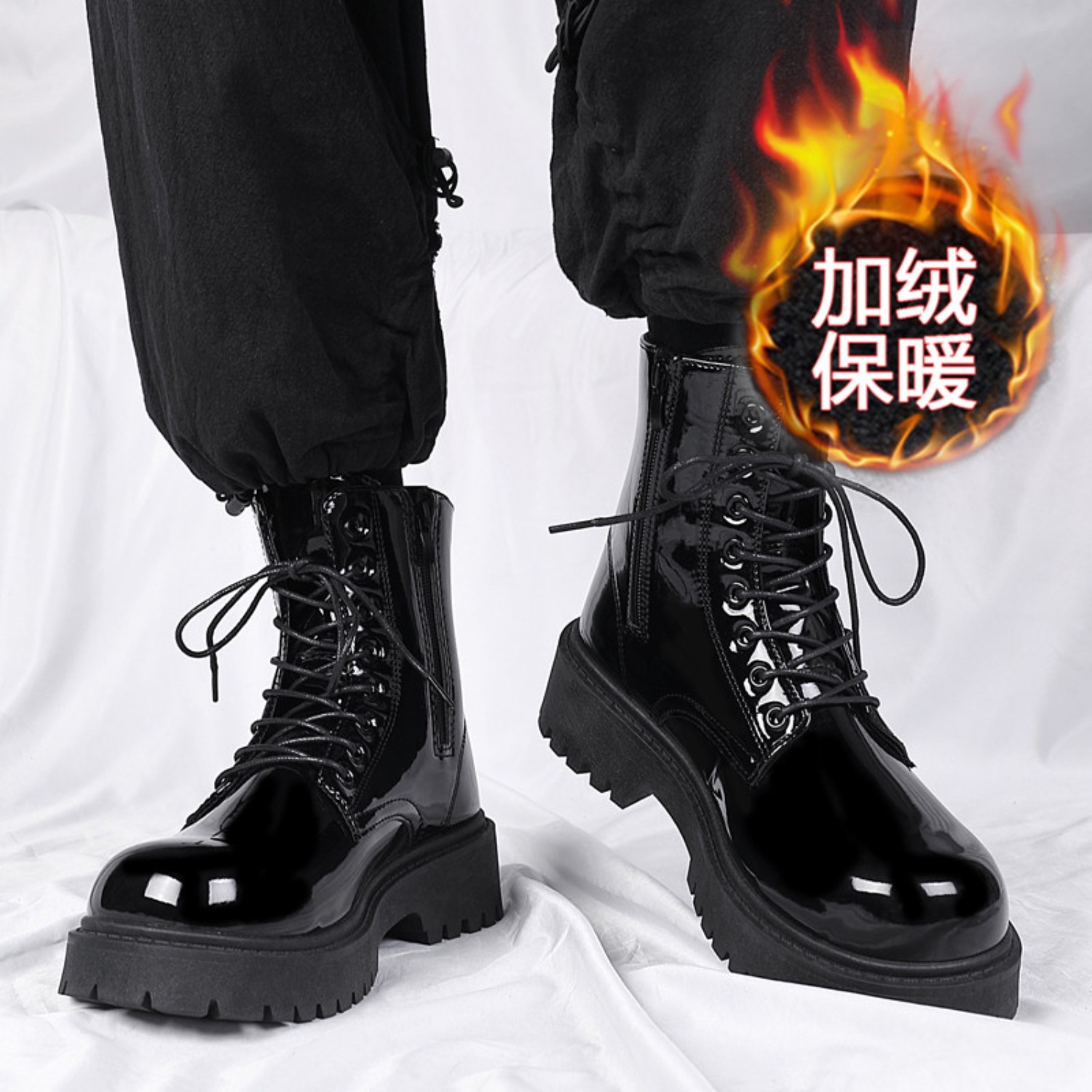 Botas masculinas de cano alto, - Street Fashion Plus Size avaliação e preço