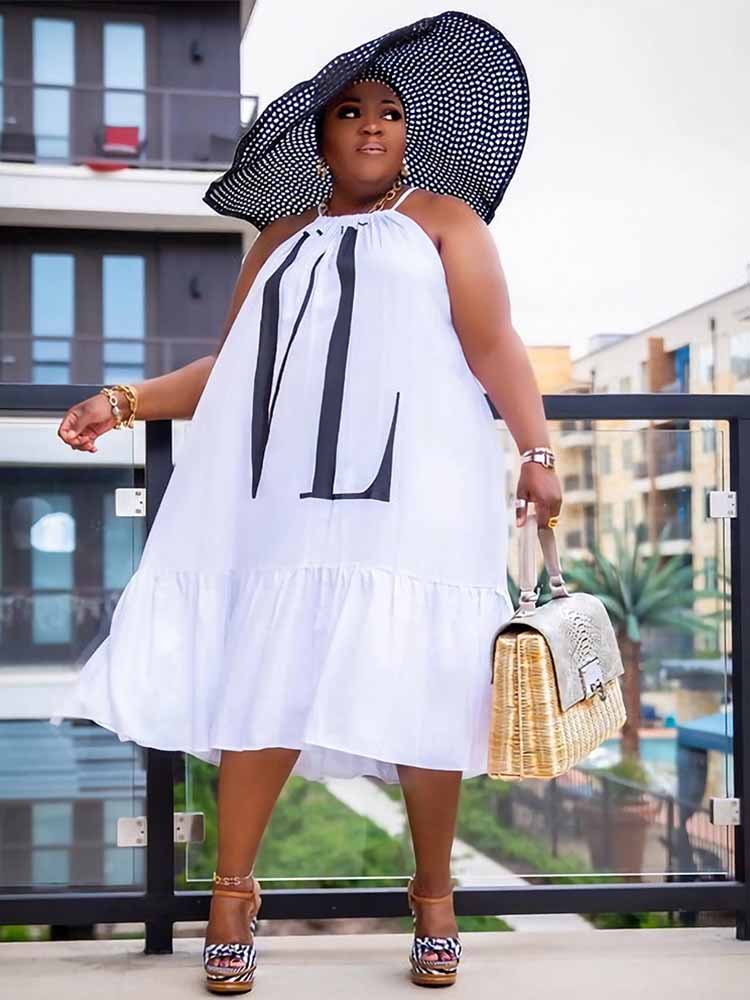 Vestido Casual de Verão para M - Street Fashion Plus Size avaliação e preço