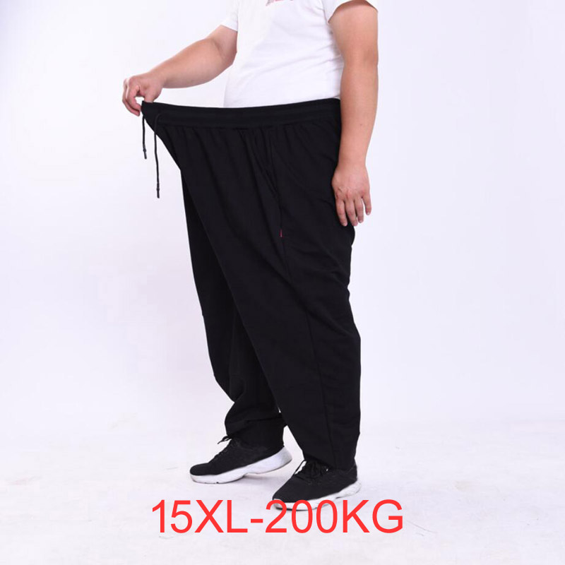 Plus size 14xl 15xl dos homens - Running Pant Jogger avaliação e preço