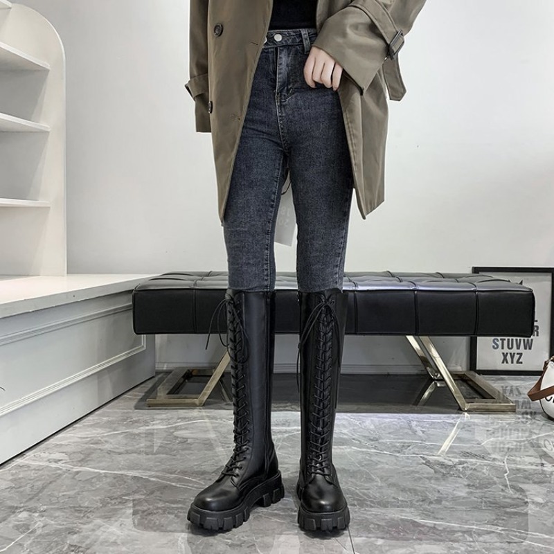 Botas Femininas de Cano Alto c - Street Fashion Female avaliação e preço
